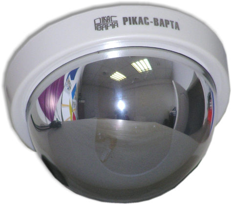DE-616DM: цветная камера видеонаблюдения в зеркальном куполе (программируемая, с фиксированным объективом)