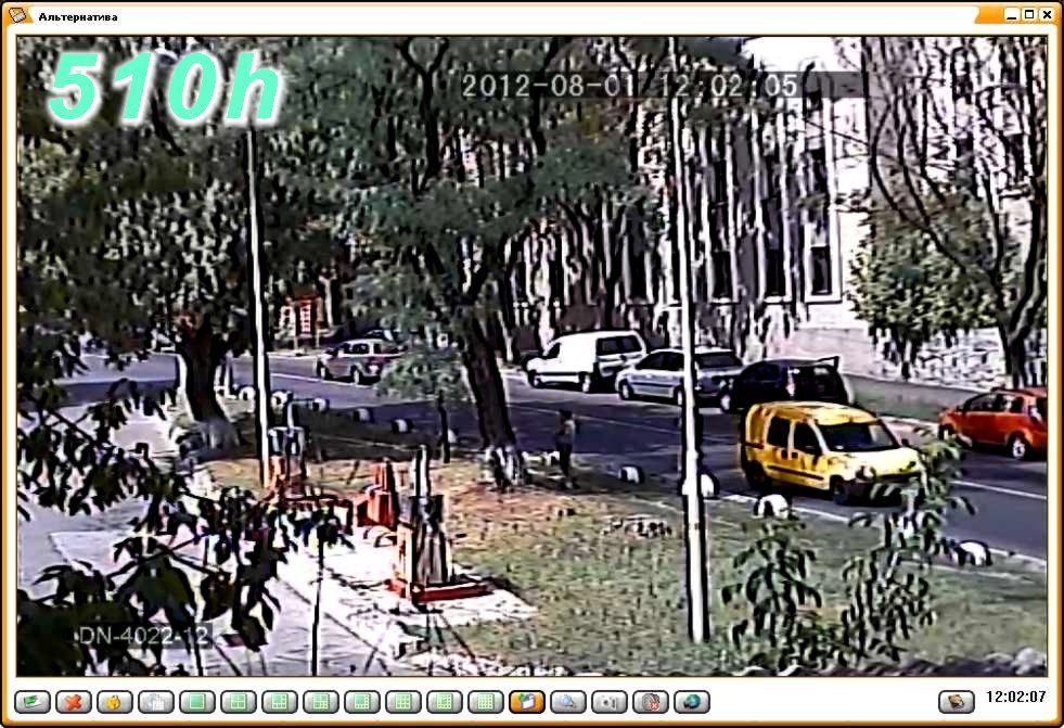 Видеозапись от камеры 420 ТВЛ серии 40 (DN-4022-12), фокусное расстояние объектива f~12мм