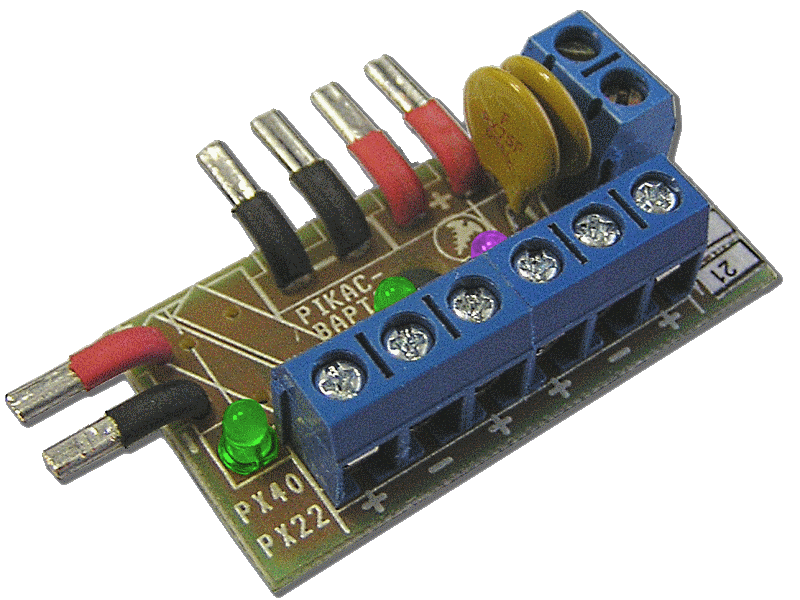 PX-22-1105 - модуль расширения электропитания на токи 1,1 А и 0,5 А и 2 пары нагрузок